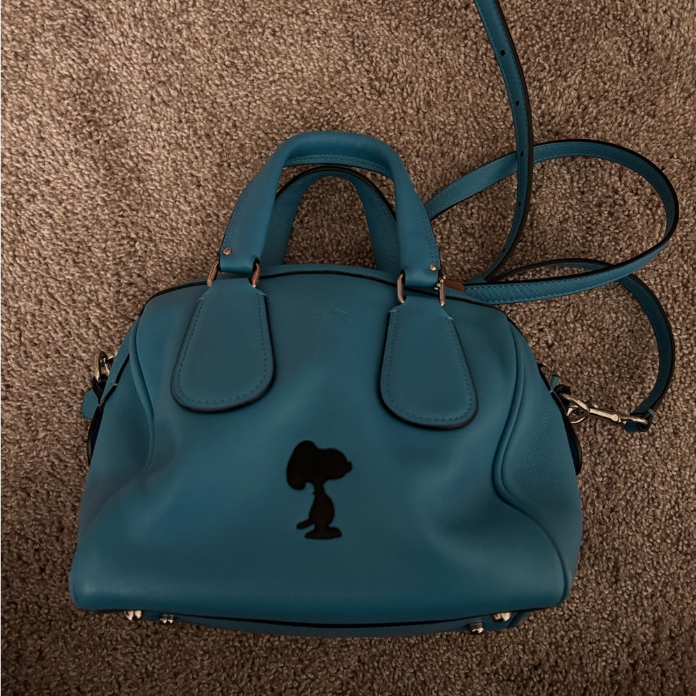 Snoopy Coach Bag limited edition blue 2way bag